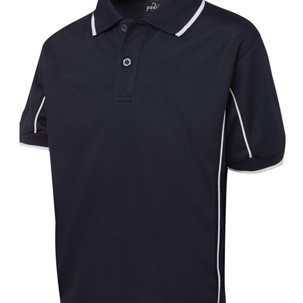 PODIUM KIDS S/S PIPING POLO Thumbnail