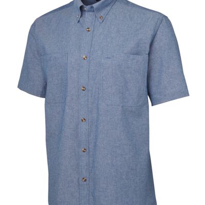 JB's  S/S CHAMBRAY SHIRT  BLUE/BLUE-S Thumbnail